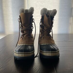 Sorel Caribou Tan Waterproof Boots